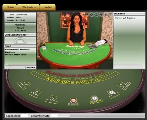 Live Blackjack online spielen